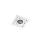 Lampy podtynkowe kwadratowe - Azzardo PACO 1 WHITE 1xGU10 Wpuszczana Biały AZ0796 - produkt 1