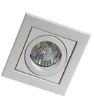 Lampy podtynkowe kwadratowe - Azzardo PACO 1 WHITE 1xGU10 Wpuszczana Biały AZ0796 - produkt 3