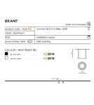 Oprawy sufitowe na wymienne źródło światła - Azzardo BRANT BLACK 1xGU10 Natynkowa Czarny AZ2819 - product 3