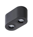 Oprawy sufitowe na wymienne źródło światła - Azzardo BRANT 2 BLACK 2xGU10 Natynkowa Czarny AZ2821 - product 1