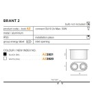 Oprawy sufitowe na wymienne źródło światła - Azzardo BRANT 2 BLACK 2xGU10 Natynkowa Czarny AZ2821 - product 2