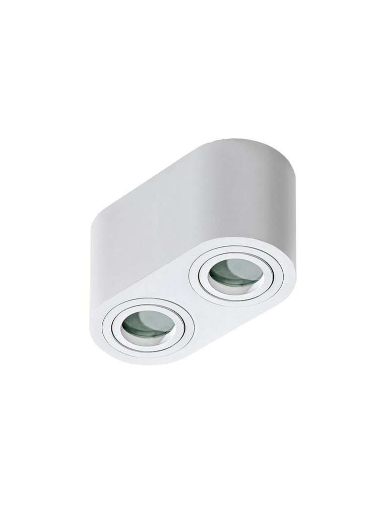 Oprawy sufitowe hermetyczne - Azzardo BRANT 2 IP44 WHITE 2xGU10 Natynkowa Biały IP44 AZ2816 - produkt kolory-swiatla.pl 1