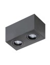 Azzardo BRANT 2 SQUARE BLACK 2xGU10 Natynkowa Czarny AZ2827