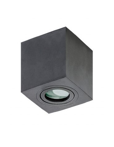 Azzardo BRANT SQUARE IP44 BLACK 1xGU10 Natynkowa Czarny IP44 AZ2878