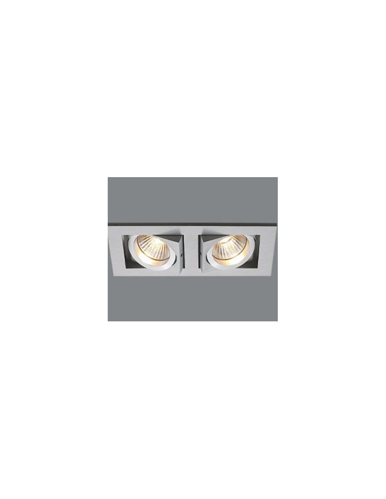 Azzardo PACO 2 ALUMINIUM 2xGU10 Wpuszczana Aluminium AZ0798
