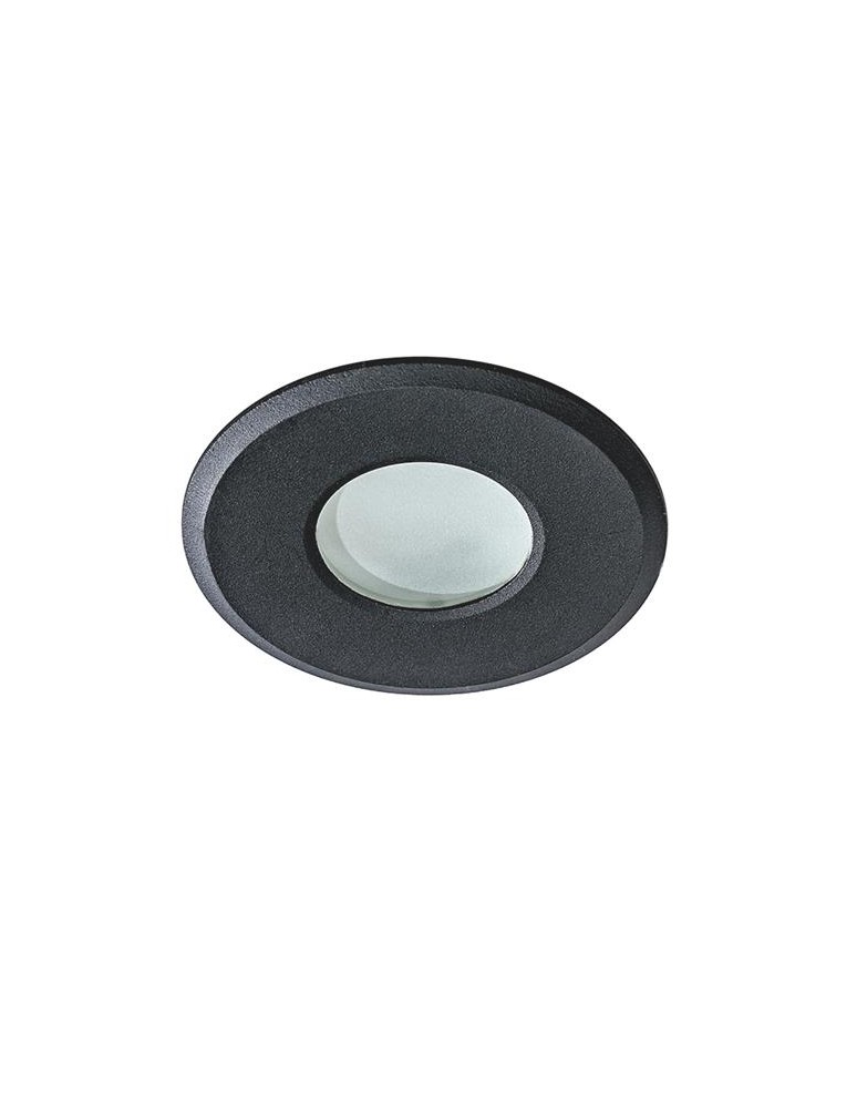 Lampy podtynkowe hermetyczne - Azzardo OSCAR IP44 BLACK 1xGU10 Wpuszczana Czarny IP44 AZ2692 - produkt kolory-swiatla.pl 1