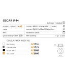 Lampy podtynkowe hermetyczne - Azzardo OSCAR IP44 GOLD 1xGU10 Wpuszczana Złoty IP44 AZ2800 - product 2