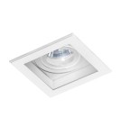 Lampy podtynkowe kwadratowe - Azzardo MINORKA WHITE/WHITE 1xGU10 Wpuszczana Biały AZ2801 - produkt 1