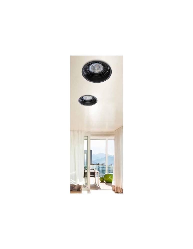 Lampy podtynkowe kierunkowe - Azzardo TORRES ES111 BLACK 1xES111 Wpuszczana Czarny AZ2685 - produkt kolory-swiatla.pl 2