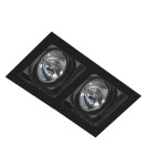 Lampy podtynkowe kierunkowe - Azzardo SISTO 2 BLACK/BLACK 2xES111 Wpuszczana Czarny AZ2809 - produkt 1