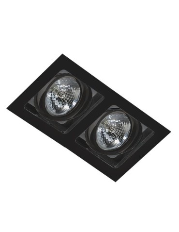 Azzardo SISTO 2 BLACK/BLACK 2xES111 Wpuszczana Czarny AZ2809