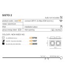 Lampy podtynkowe kierunkowe - Azzardo SISTO 2 BLACK/BLACK 2xES111 Wpuszczana Czarny AZ2809 - produkt 2