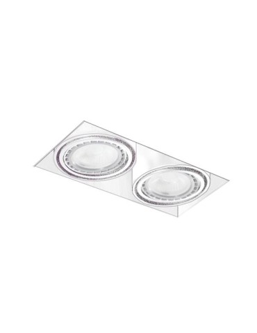 Azzardo NOVA 2 GIPS WHITE/WHITE 2xES111 Wpuszczana Biały AZ2934