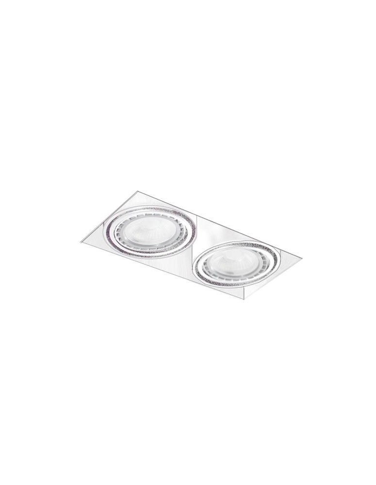 Azzardo NOVA 2 GIPS WHITE/WHITE 2xES111 Wpuszczana Biały AZ2934