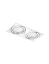 Azzardo NOVA 2 GIPS WHITE/WHITE 2xES111 Wpuszczana Biały AZ2934