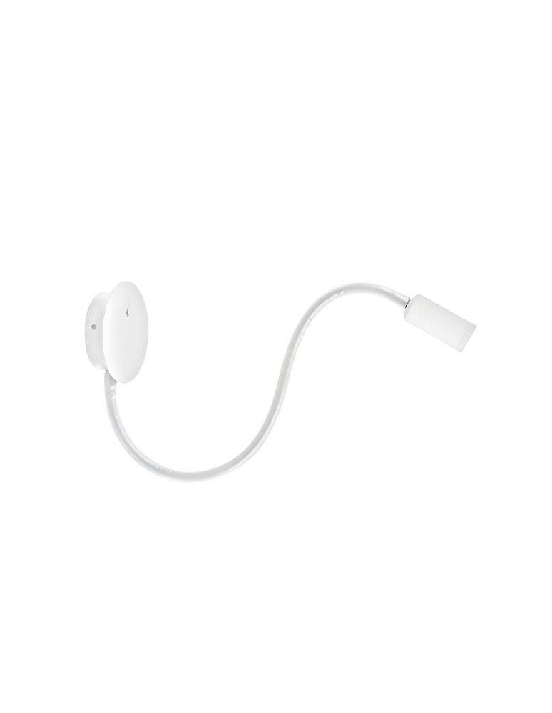 Kinkiety do czytania - Azzardo NOGAT WHITE 1xLED Ścienna Biały AZ2944 - produkt kolory-swiatla.pl 1