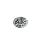Lampy podtynkowe okrągłe - Azzardo CARLO 1 ALUMINIUM 1xGU10 Wpuszczana Aluminium AZ0804 - product 1