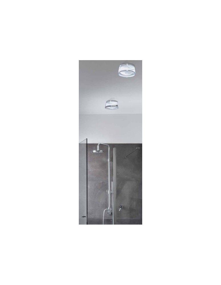 Azzardo UNA 4000K CHROME 1xLED Sufitowa Przeźroczysty IP44 AZ2773