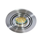 Lampy podtynkowe okrągłe - Azzardo CARLO 1 ALUMINIUM 1xGU10 Wpuszczana Aluminium AZ0804 - product 2