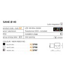 Kategorie produktów - Azzardo SANE 40 NICKEL 1xLED Wpuszczana w Ścianę/Schodowa Nikiel AZ2767 - product 4