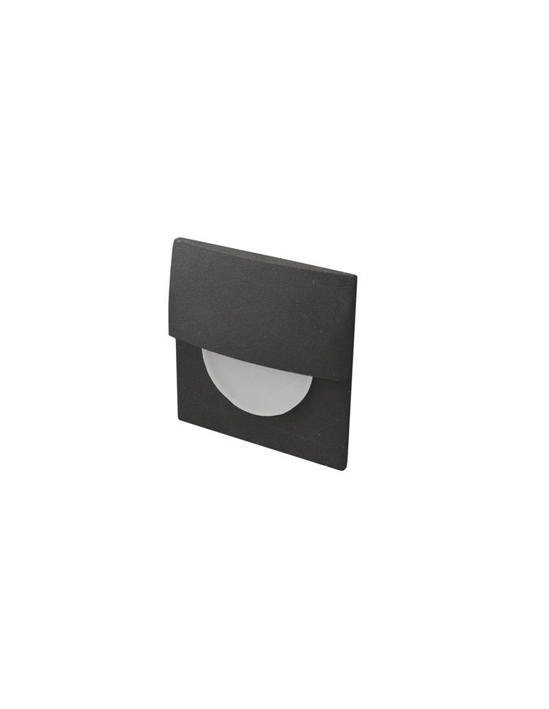 Lampy w ścianę - Azzardo SANE 60 BLACK 1xLED Wpuszczana w Ścianę/Schodowa Czarny AZ2768 - produkt kolory-swiatla.pl 1