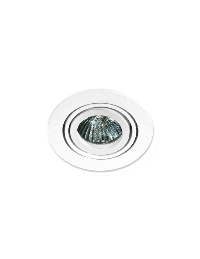 Lampy podtynkowe okrągłe - Azzardo CARLO 1 WHITE 1xGU10 Wpuszczana Biały AZ0805 - produkt kolory-swiatla.pl 1