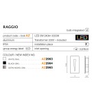 Lampy w ścianę - Azzardo RAGGIO BLACK 1xLED Wpuszczana w Ścianę Czarny IP54 AZ2964 - product 3