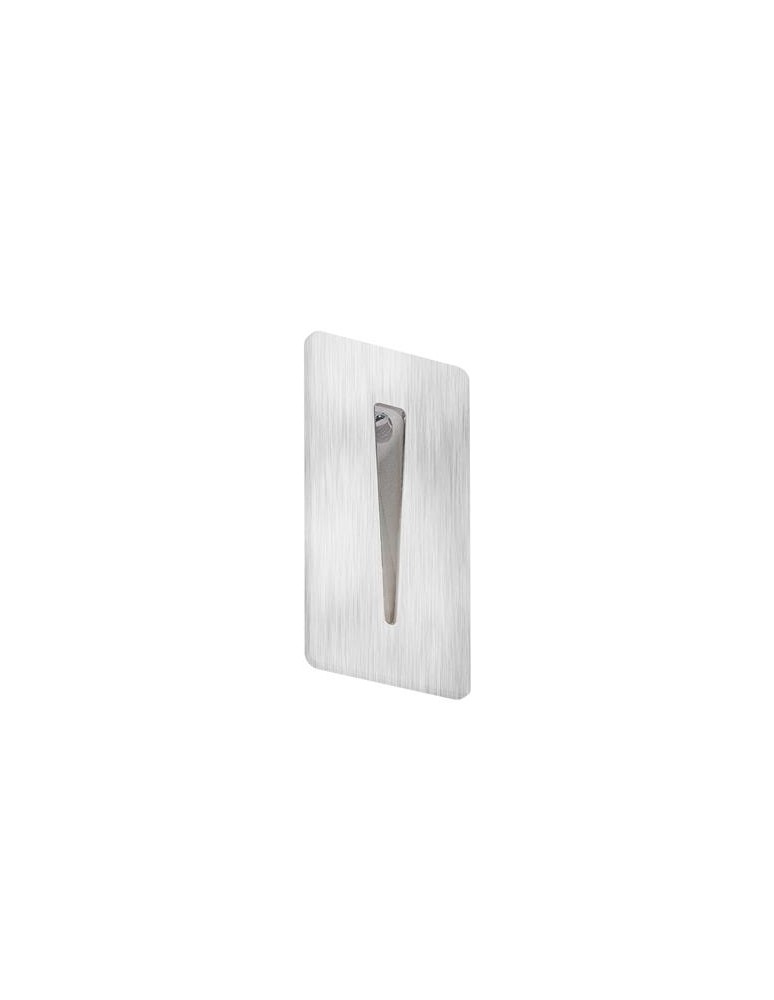 Lampy w ścianę - Azzardo RAGGIO SATIN NICKEL 1xLED Wpuszczana w Ścianę Nikiel Satynowy IP54 AZ2965 - produkt kolory-swiatla.pl 1