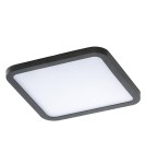 Lampy wpuszczane z kloszem hermetyczne - Azzardo SLIM 15 SQUARE 3000K IP44 BLACK 1xLED Wpuszczana Czarny IP44 AZ2836 - product 1