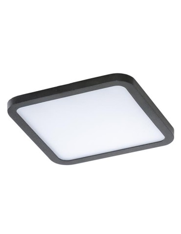 Azzardo SLIM 15 SQUARE 3000K IP44 BLACK 1xLED Wpuszczana Czarny IP44 AZ2836