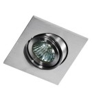Lampy podtynkowe kwadratowe - Azzardo EDITTA 1 ALUMINIUM 1xGU10 Wpuszczana Aluminium AZ0806 - product 1