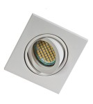 Lampy podtynkowe kwadratowe - Azzardo EDITTA 1 WHITE 1xGU10 Wpuszczana Biały AZ0807 - product 1