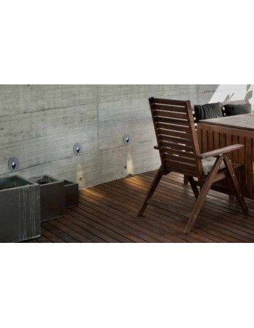 Azzardo SARONA DGR 1xLED Zewnętrzna Wpuszczana w Ścianę Ciemny Szary IP54 AZ2183 - produkt 2