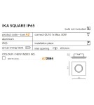 Lampy podtynkowe hermetyczne - Azzardo IKA S IP65 WHITE 1xGU10 Wpuszczana Biały IP65 AZ2864 - product 2