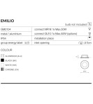 Lampy podtynkowe hermetyczne - Azzardo EMILIO 1 ALUMINIUM 1xGU10 Wpuszczana Aluminium IP54 AZ0810 - product 2