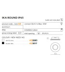 Lampy podtynkowe hermetyczne - Azzardo IKA R IP65 WHITE 1xGU10 Wpuszczana Biały IP65 AZ2865 - product 2
