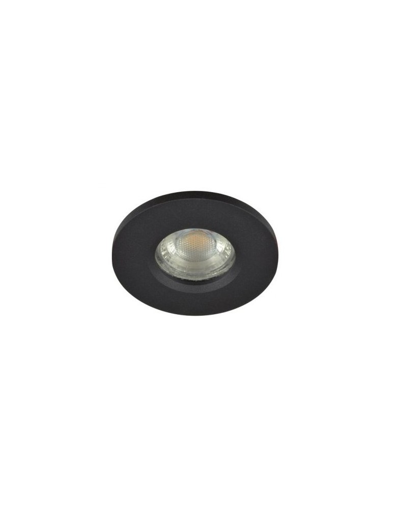 Lampy podtynkowe hermetyczne - Azzardo IKA R IP65 BLACK 1xGU10 Wpuszczana Czarny IP65 AZ3017 - produkt kolory-swiatla.pl 1