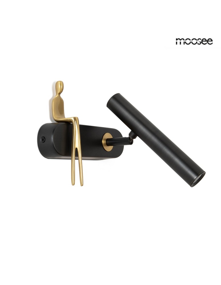 MOOSEE lampa ścienna BOY TUBE R czarna (MSE1501100480) MOOSEE lampa ścienna BOY TUBE R czarna (MSE1501100480)