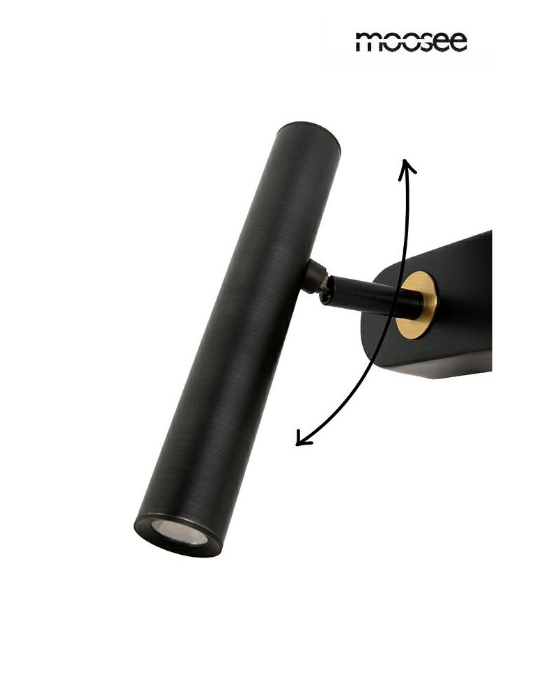 MOOSEE lampa ścienna BOY TUBE L czarna (MSE1501100482) MOOSEE lampa ścienna BOY TUBE L czarna (MSE1501100482)