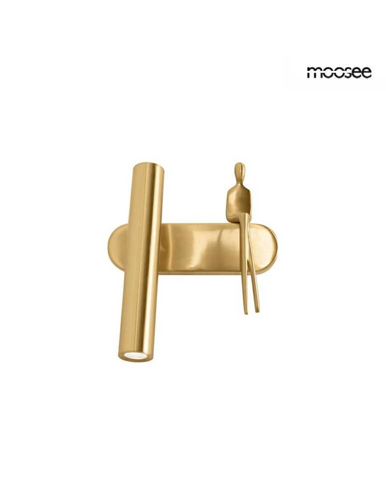 MOOSEE lampa ścienna BOY TUBE L złota (MSE1501100481)