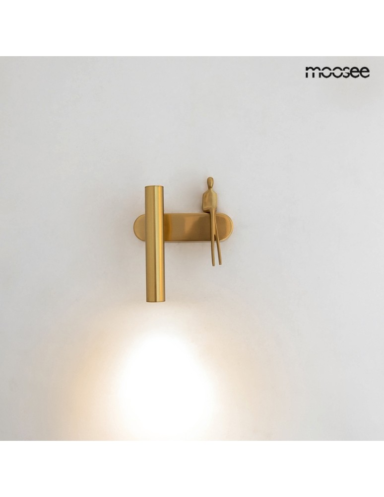 MOOSEE lampa ścienna BOY TUBE L złota (MSE1501100481)