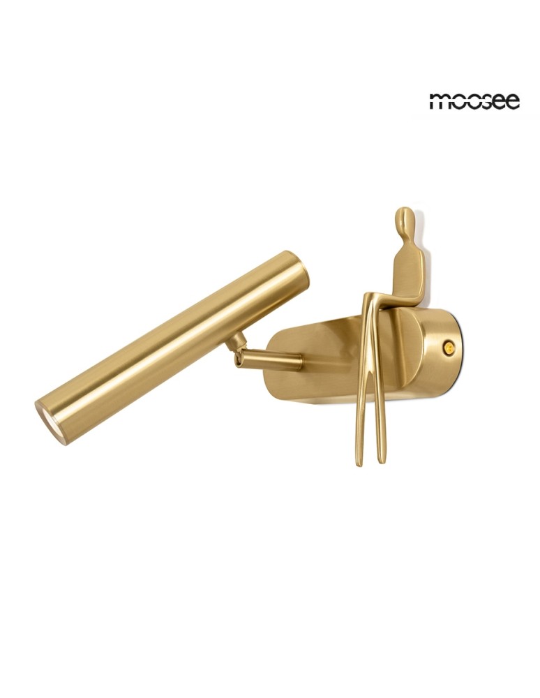 MOOSEE lampa ścienna BOY TUBE L złota (MSE1501100481)