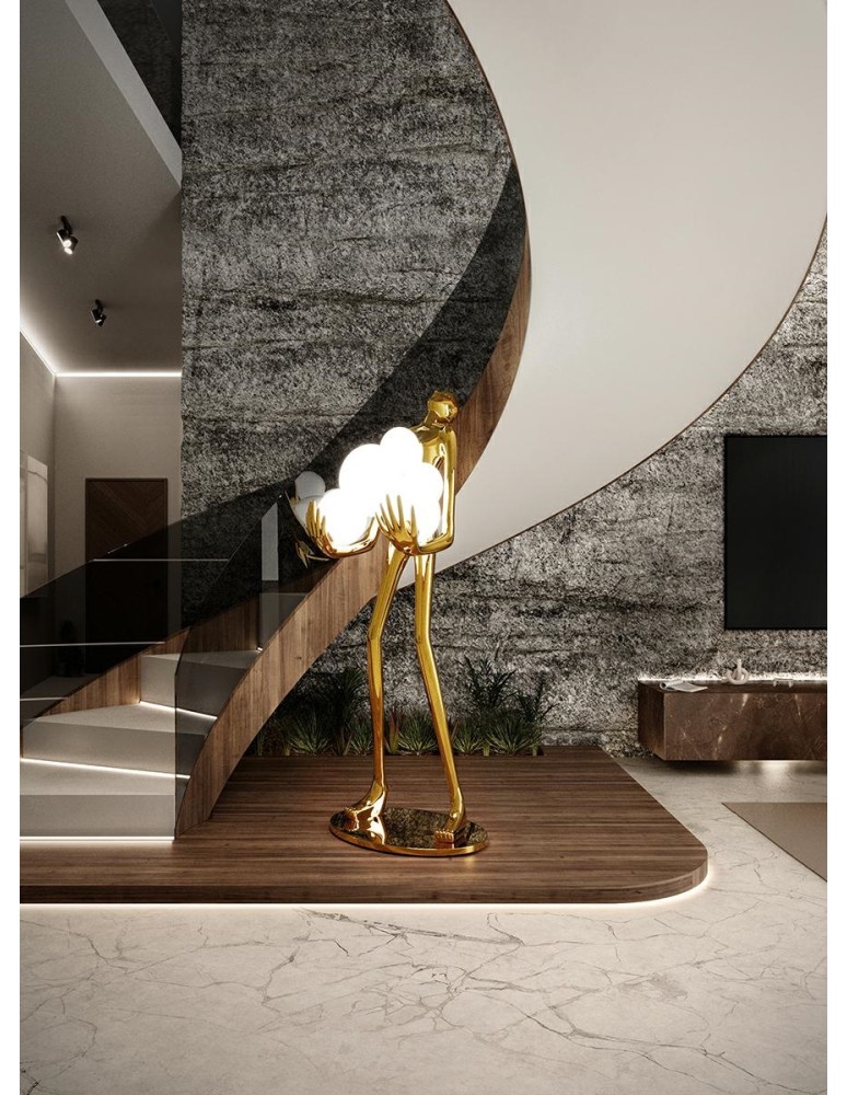 MOOSEE lampa podłogowa HUMAN GOLD PREMIUM (MSE1501100427) MOOSEE lampa podłogowa HUMAN GOLD PREMIUM (MSE1501100427)