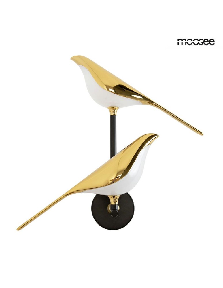 MOOSEE lampa ścienna BIRD TWIN złota (MSE1501100458) MOOSEE lampa ścienna BIRD TWIN złota (MSE1501100458)