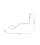 MOOSEE lampa ścienna RAVEN - aluminium, stal węglowa (MSE1501100204) MOOSEE lampa ścienna RAVEN - aluminium, stal węglowa (MSE1501100204)