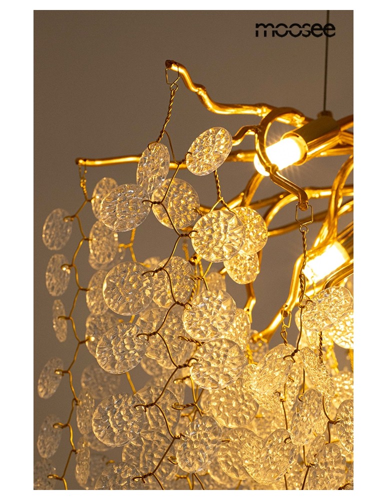 MOOSEE lampa wisząca RIVIERA 80 złota / clear (5900168832954) MOOSEE lampa wisząca RIVIERA 80 złota / clear (5900168832954)