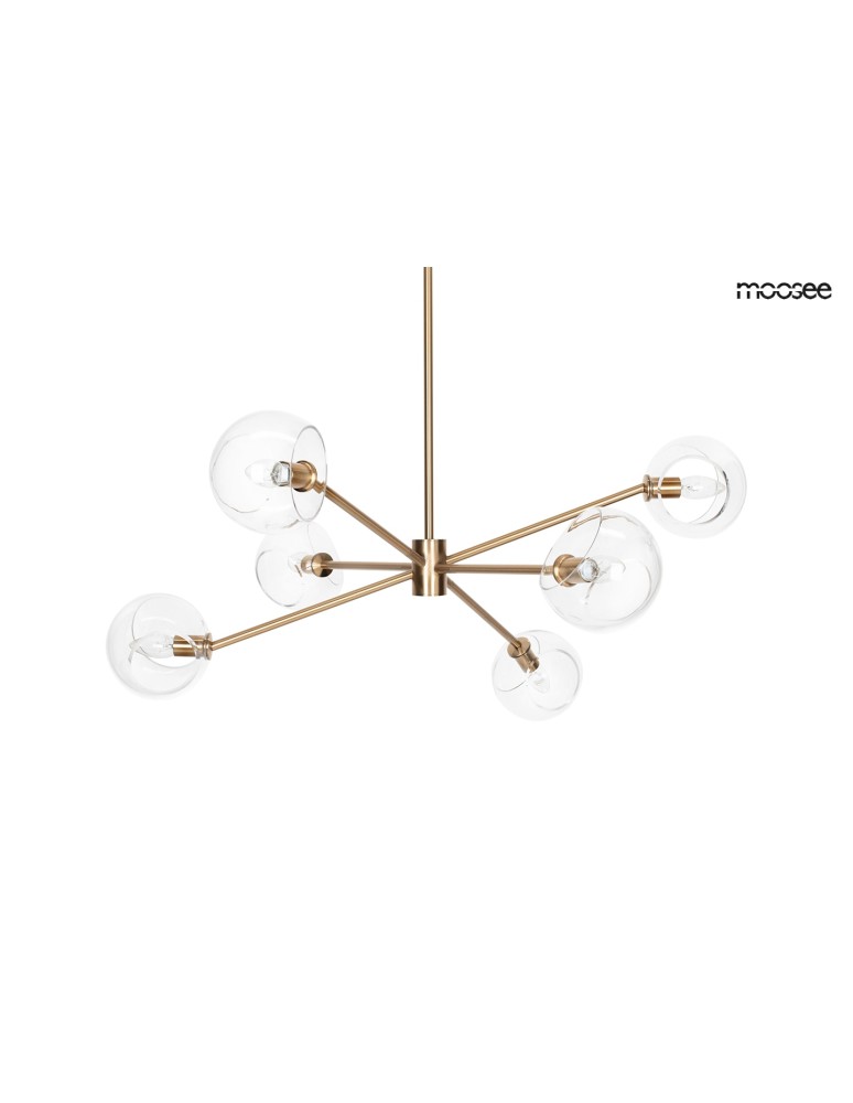 MOOSEE lampa wisząca AURA 6 złota (MSE1501100402)