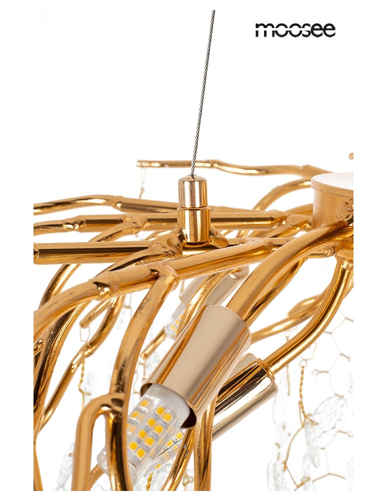 MOOSEE lampa wisząca RIVIERA 60 złota / clear (5900168832947) MOOSEE lampa wisząca RIVIERA 60 złota / clear (5900168832947)