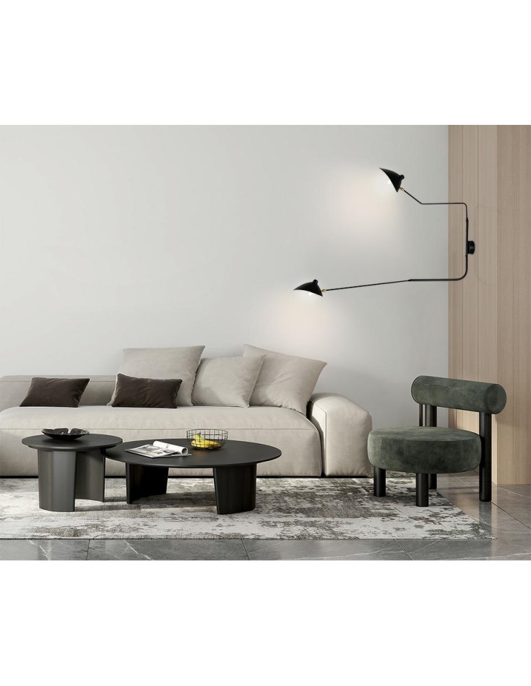 MOOSEE lampa ścienna RAVEN 2 - aluminium, stal węglowa (MSE1501100205) MOOSEE lampa ścienna RAVEN 2 - aluminium, stal węglowa (MSE1501100205)