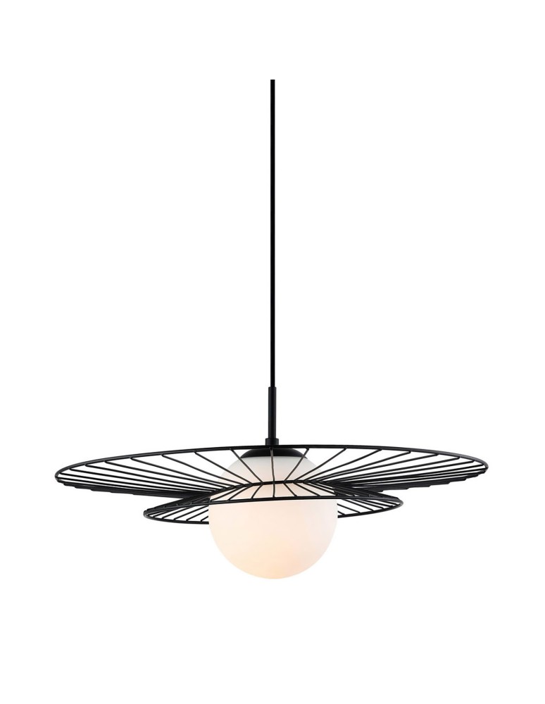 Lampy wiszące loftowe - ITALUX Alison Czarny Wisząca 1xE27 40W MDM-4001/1 BK - produkt kolory-swiatla.pl 1